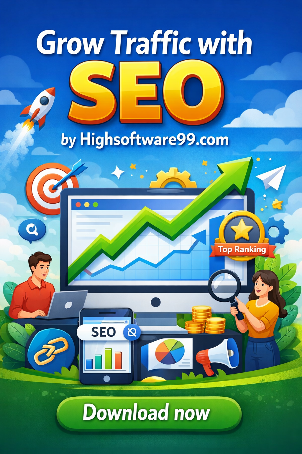 Grow Traffic with SEO by Highsoftware99.com – The Best Complete Beginner Guide