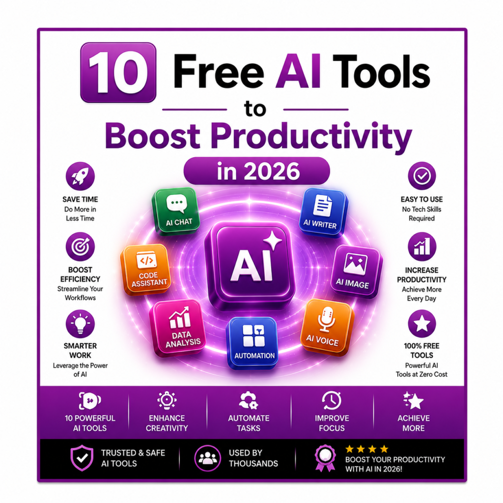 10 Free AI Tools to Boost Productivity in 2026