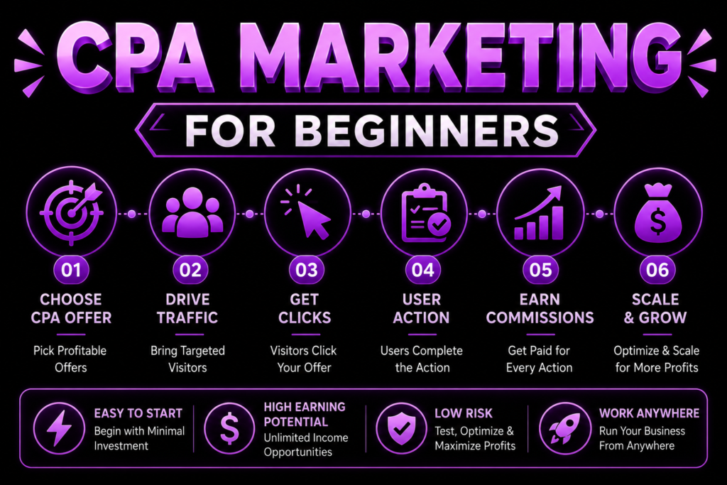 CPA Marketing for Beginners: A Complete Guide best to Start Earning in 2026