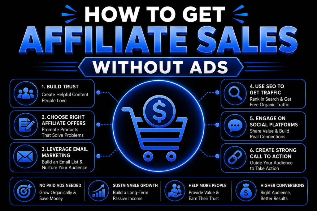 How to Get Affiliate Sales Without Ads: A Complete Easy Beginner's Guide